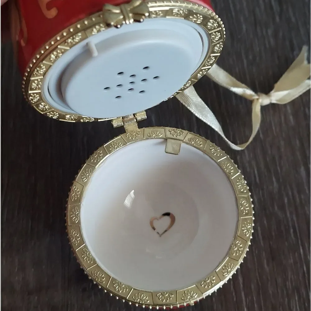 Vintage Mr. Christmas Egg Ornament Trinket Box Musical